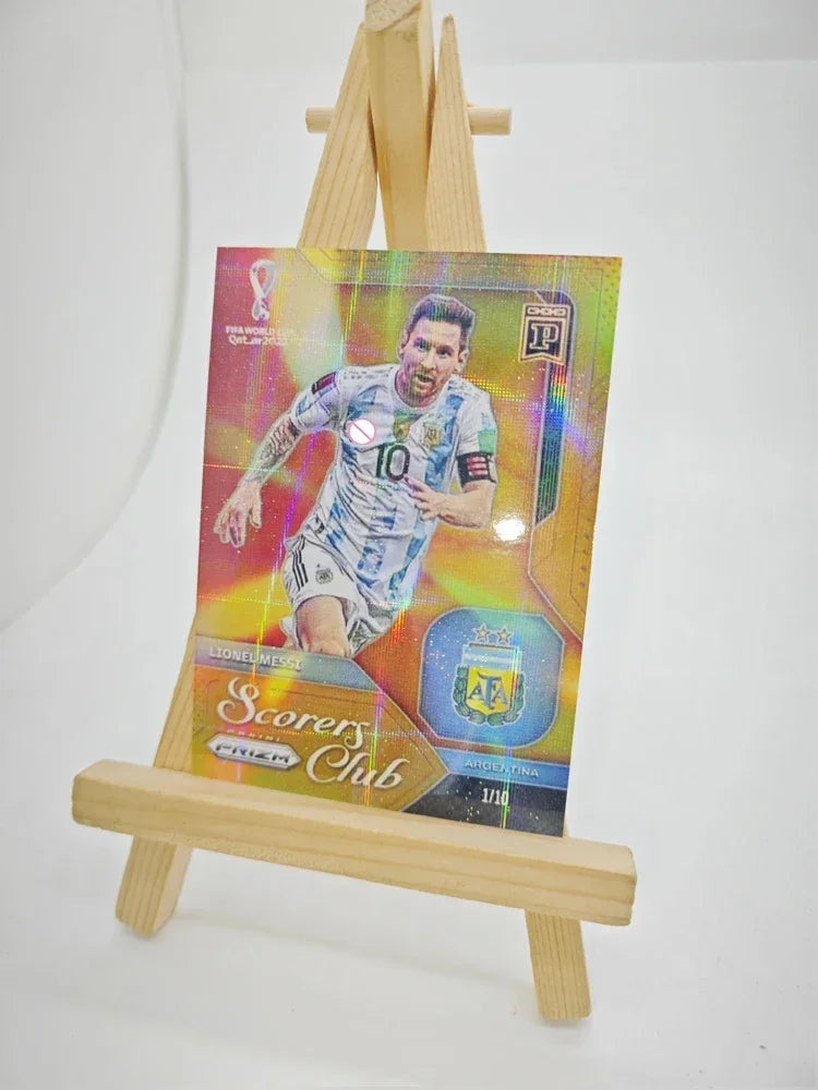 Panini DIY Star Football Card – Messi & Ronaldo Collectible, Homemade Gift for Christmas & Birthday