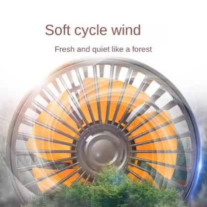 360° Adjustable 3-Head Car Fan – Silent USB 12V/24V Cooling Fan for Car, Home & Office Desk