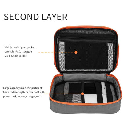 Portable Cable Storage Bag – Digital Electronics Organizer Pouch for USB Cables, Chargers & Travel Accessories