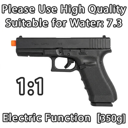 G17 Electric Toy Pistol - Nylon Frame Semi-Automatic Toy Blaster with Rechargeable Battery, Bullets Not Included