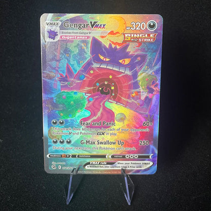 Anime PTCG Trading Cards - Vaporeon Clefairy EX Gengar VMAX Holographic Collectible Cards