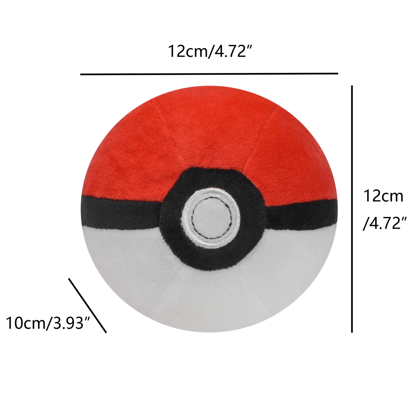 Master Ball, Great Ball & Ultra Ball Plush Toys – Soft Stuffed Backpack Pendant & Birthday Decoration Gift