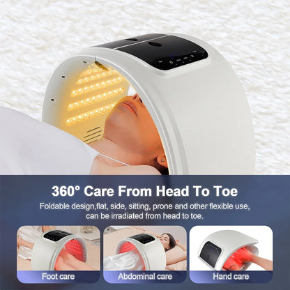Foreverlily LED Face Mask PDT Machine – 7 Colors Light Photon Skin Rejuvenation, Facial & Body Beauty Spa with Nano Spray Mist