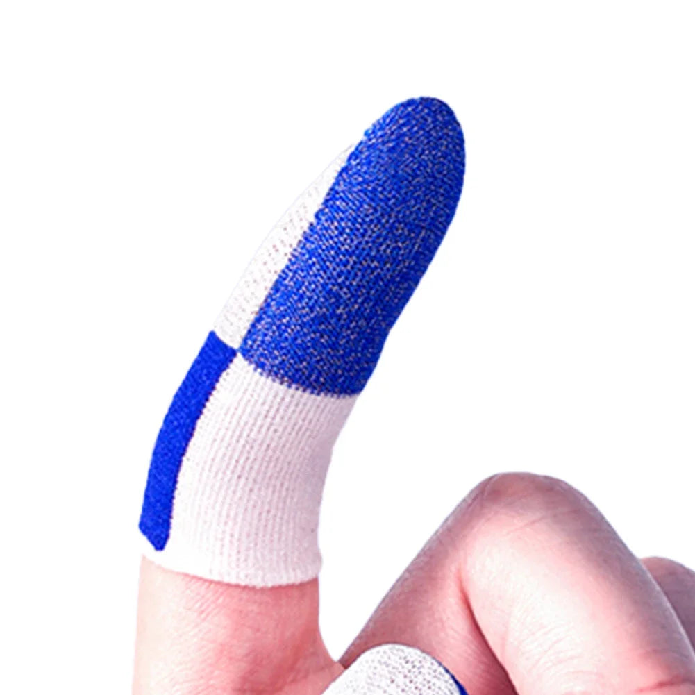 1-20 Pairs Mobile Gaming Finger Sleeves – Breathable, Sweatproof, Anti-Slip Thumb Gloves for Touchscreen Controllers, PUBG Game Finger Covers