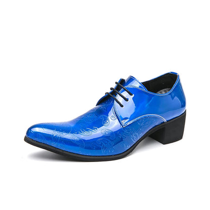 Men’s Gold Chelsea Dress Shoes - Pointed Toe Trendy Formal Party Shoes Size 38-46