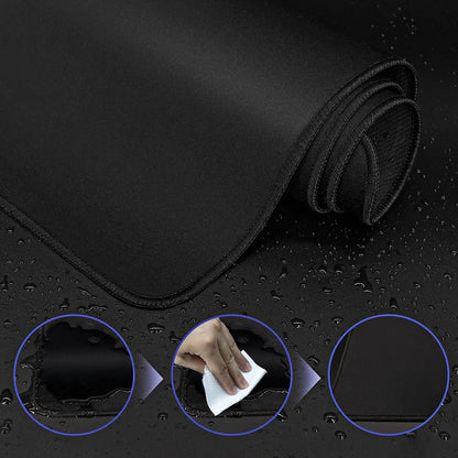 XXL Black Gaming Mouse Pad – Large Desk Mat for Keyboard & Mouse, Non-Slip PC Gamer Mouse Carpet Desktop Accessories Pad