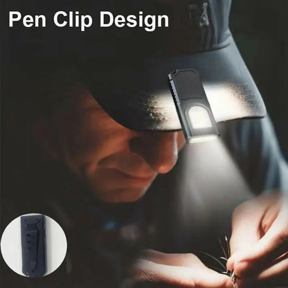 USB Rechargeable Keychain Flashlight - Mini COB Work Light for Camping, Walking & Everyday Carry
