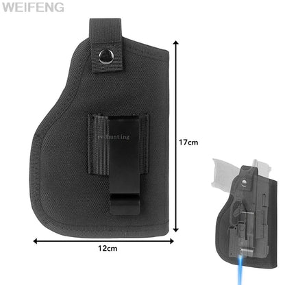 Tactical Concealed Carry Gun Holster – Universal Pistol Holster for Glock 17/19, Beretta M9, SIG with Laser Light Cover