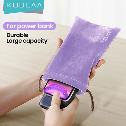 KUULAA Waterproof Power Bank Case - Universal Phone Pouch for iPhone, Samsung, Xiaomi, Huawei - Mobile Accessories Storage Bag