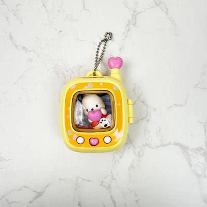 Sanrio Pocket Monster Keychain Series - Cinnamoroll and My Melody Cartoon Collectible Bag Charms