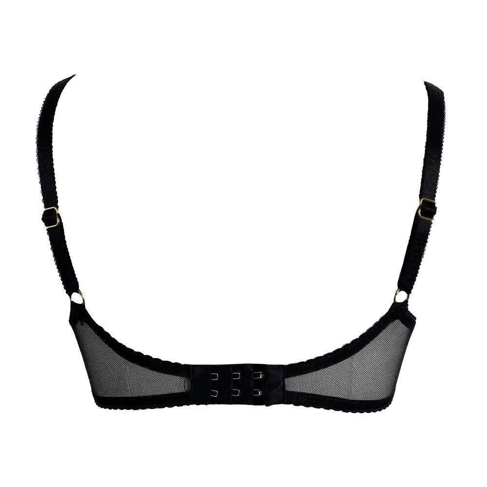 French Romantic Layered Mesh Camisole - Padded Sheer Sleeveless Tank Top Lingerie Vest for Women