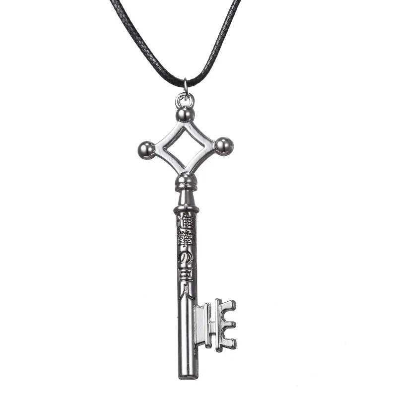 Attack on Titan Eren Key Necklace - Shingeki No Kyojin Vintage Retro Anime Cosplay Pendant Jewelry for Men