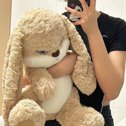 Large Angry Rabbit Plush Toy – Cute Kawaii Stuffed Animal Doll, Soft Plush for Room Decor & Birthday Gifts