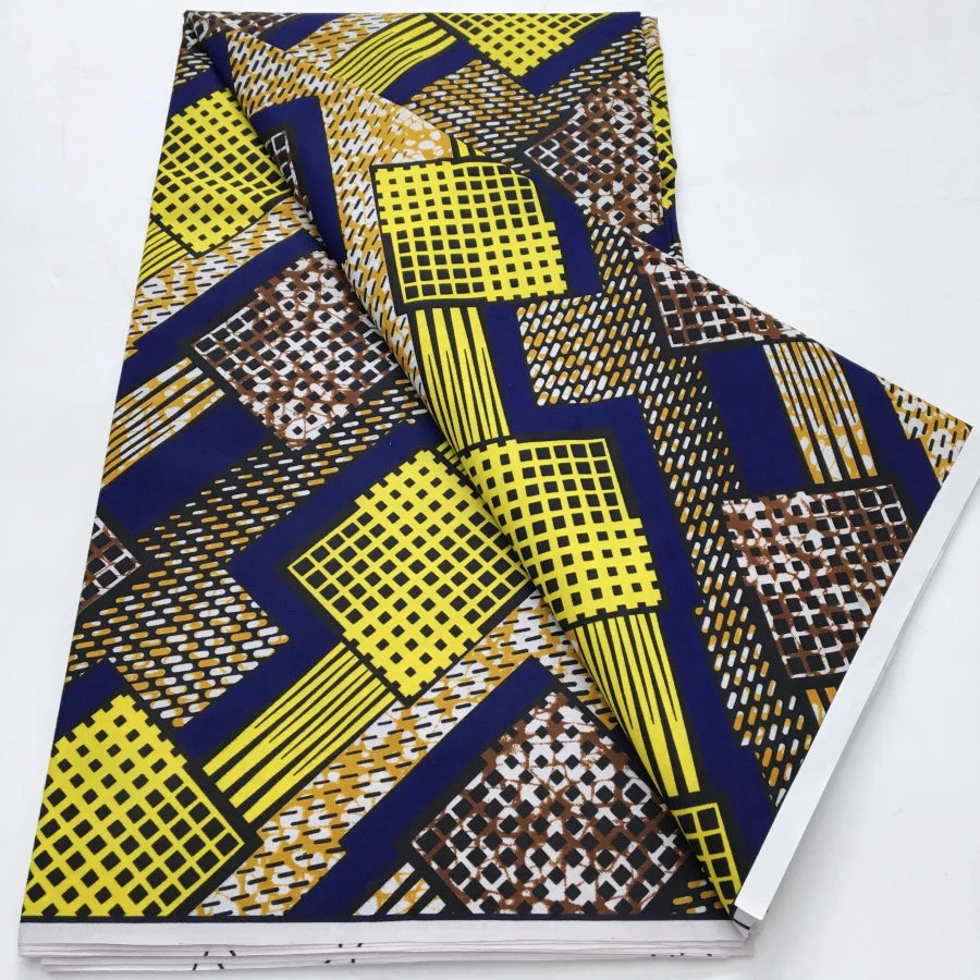 African Wax Print Fabric - Nigerian Ankara Batik Dutch Fabric for Women’s Dresses & Sewing Materials