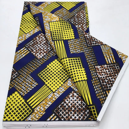 African Wax Print Fabric - Nigerian Ankara Batik Dutch Fabric for Women’s Dresses & Sewing Materials