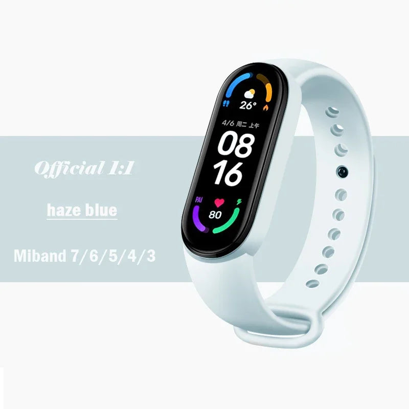 Silicone Strap for Xiaomi Mi Band 3-7 NFC – Sport Replacement Wristband Bracelet