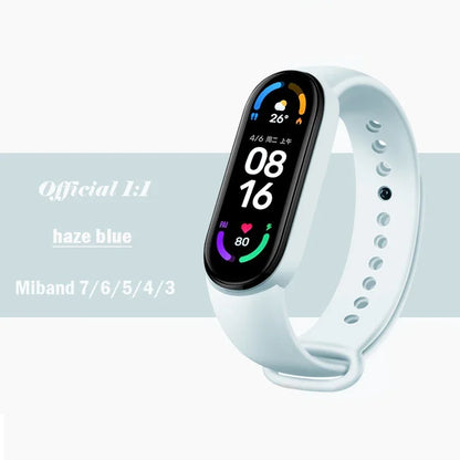 Silicone Strap for Xiaomi Mi Band 3-7 NFC – Sport Replacement Wristband Bracelet