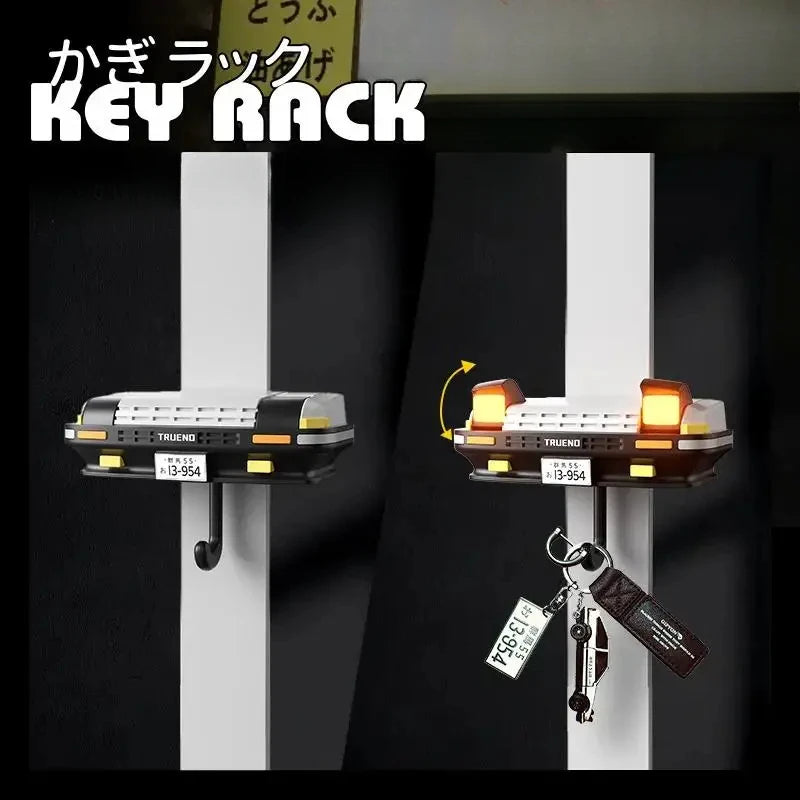 AE86 Car Headlight Wall Key Holder - Wall-Mounted Key Hanger Hook for Car Enthusiasts & Unique Gifts