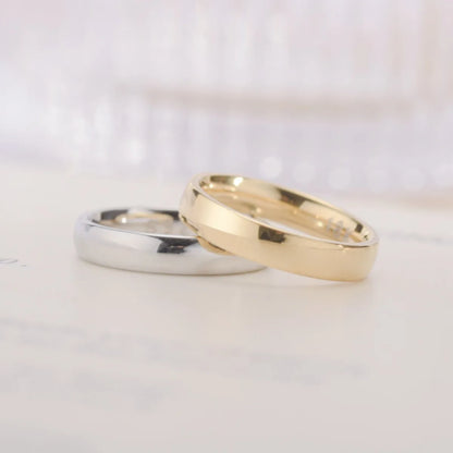 Gold Plated Women’s Wedding & Engagement Ring – Simple Fashion Couple Jewelry Gift