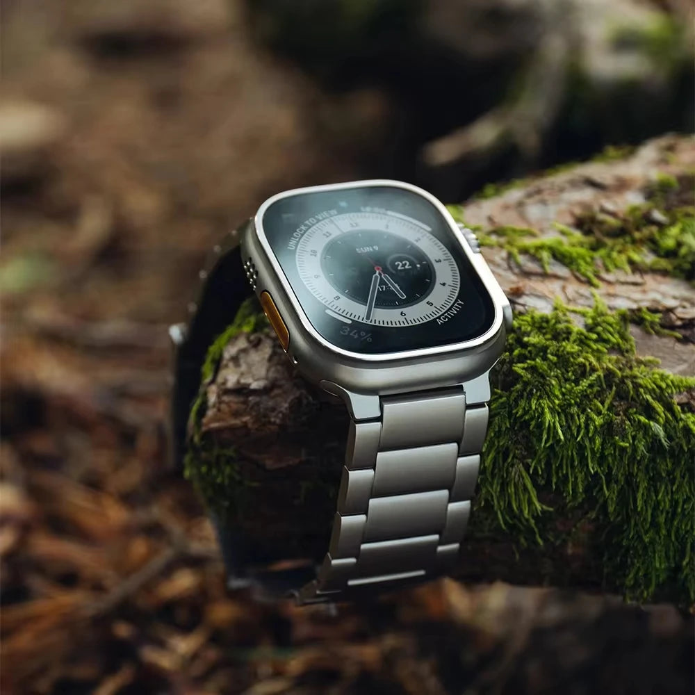 Titanium Luxury Business Strap for Apple Watch Ultra 2/1 – 49mm, Series 10/9/8/7/6, Metal Band for iWatch 46mm/45mm/44mm