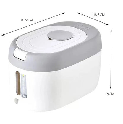 XIAOGUI 5KG/10KG Rice Dispenser - Kitchen Organizer & Storage Container, Cereal Jar for Home, Food Storage Box