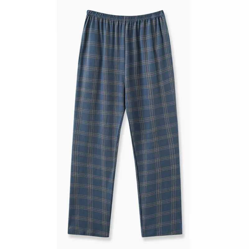 Men’s Plaid Pajama Pants - Soft Breathable Casual Lounge Trousers for Sleepwear & Nightwear