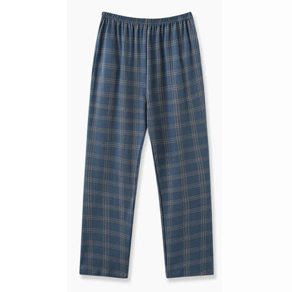 Men’s Plaid Pajama Pants - Soft Breathable Casual Lounge Trousers for Sleepwear & Nightwear