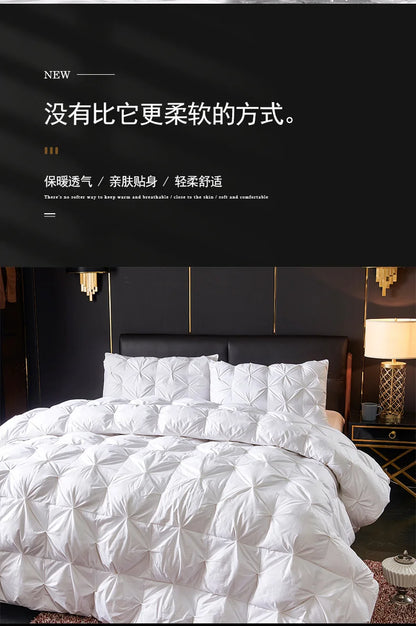 Goose Down Soft Duvet – Luxury Bedding Comforter, King, Queen & Twin Size, Super Warm Bread Shape Quilt