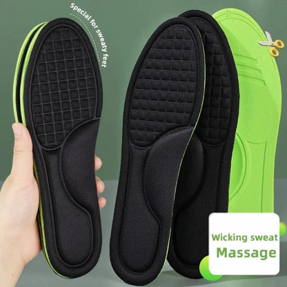 Memory Foam Orthopedic Shoe Insoles – Soft Deodorizing & Sweat-Absorbing Antibacterial Sports Insoles (2/12 Pairs) Shoe Comfort Inserts