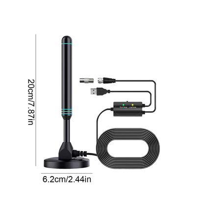 4K/1080P HD Digital TV Antenna - 480+ Miles Long Range Signal Amplifier Indoor & Outdoor HDTV Aerial