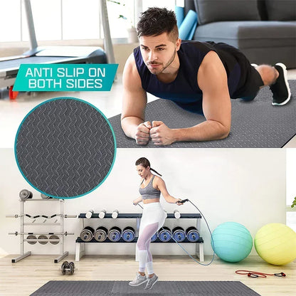 4-20PCS EVA Puzzle Fitness Mat – Interlocking Foam Floor Tiles, Non-Slip Home Gym & Kids Play Mat