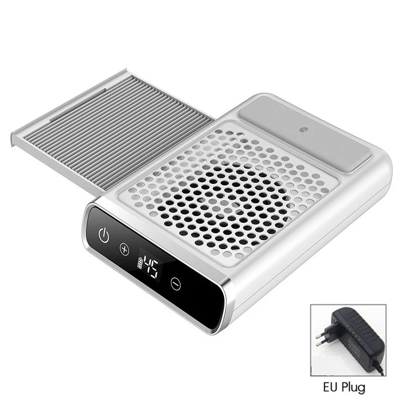 Powerful Nail Dust Vacuum Collector – Professional Nail Dust Extractor with Reusable Filter, Adjustable Speed Manicure Equipment