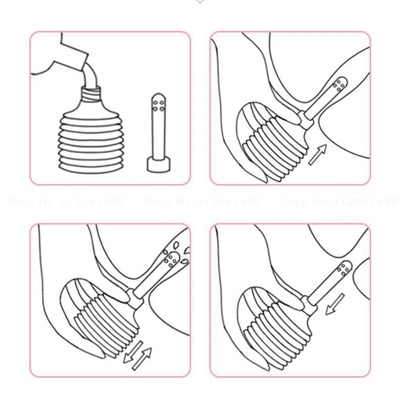 180ML Anal Cleansing Enema Bottle - Adult Intimate Care Tool for Personal Hygiene & Body Preparation