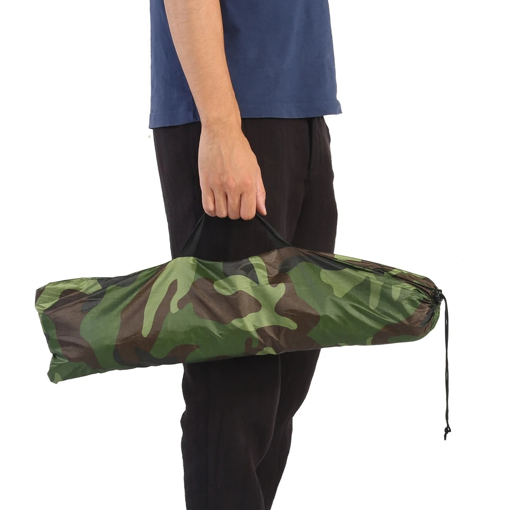 One Person Outdoor Camping Tent – Camouflage Waterproof UV Protection Hiking Shelter