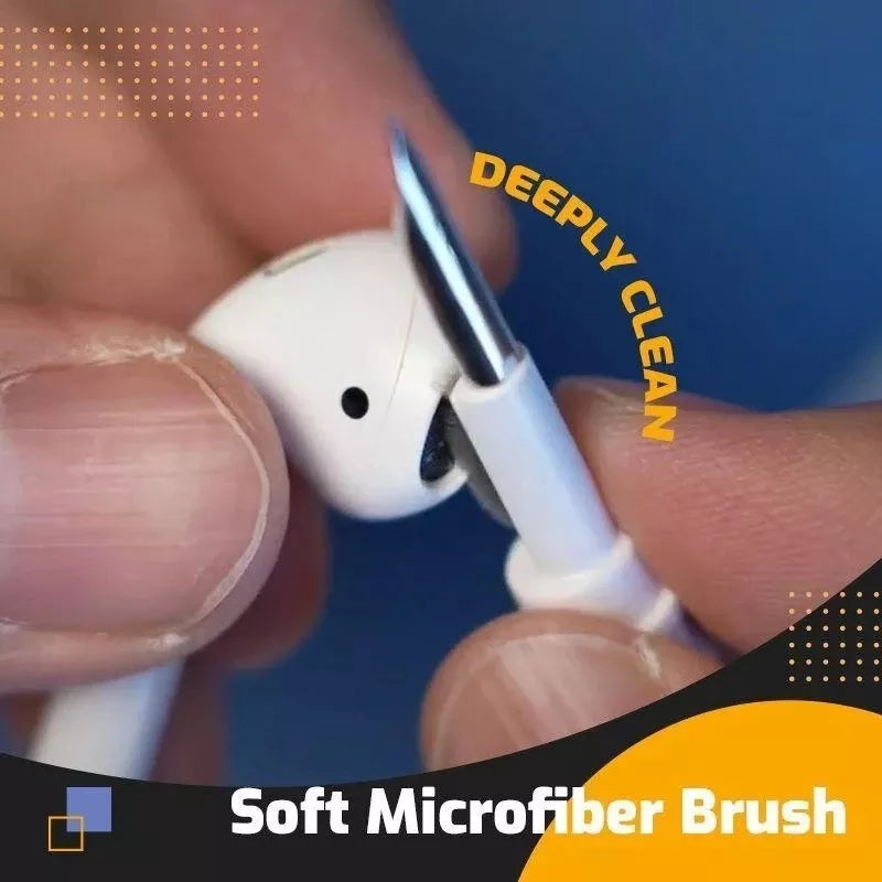 AirPods Pro & Earbud Cleaning Kit - Multi-Tool Pen Brush Set for Bluetooth Earphones, Keyboards, and Phone Maintenance