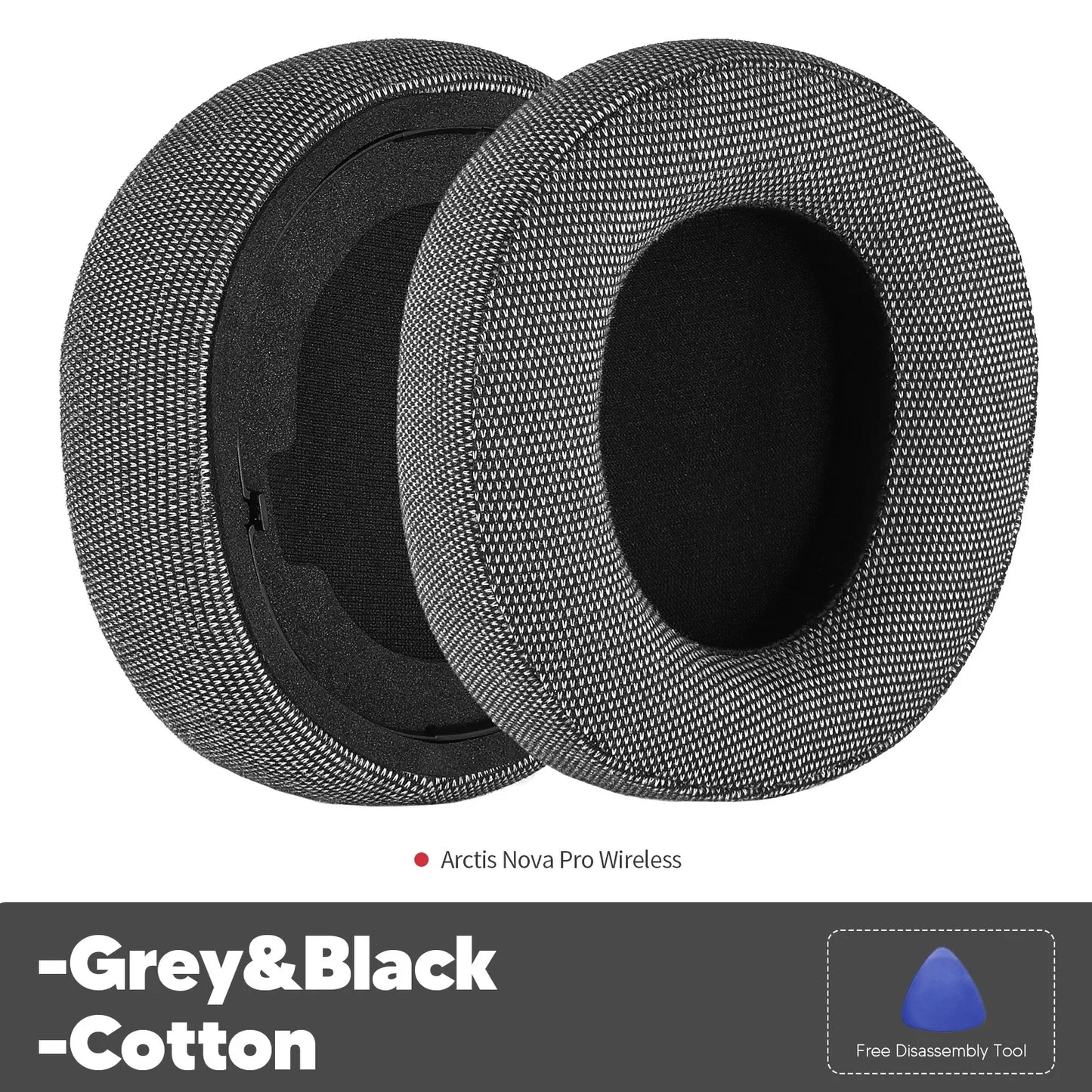 Replacement Ear Pads for SteelSeries Arctis Nova Pro Wireless – Soft Earmuff Cushions Headphone Accessories for Comfort & Noise Isolation