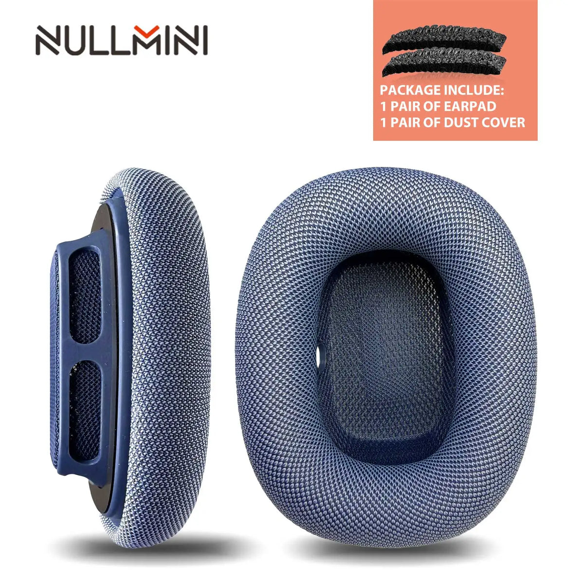 NullMini Replacement Mesh Ear Cushions for Apple AirPods Max 2 - Memory Foam Earpads and Headphone Cushion Covers