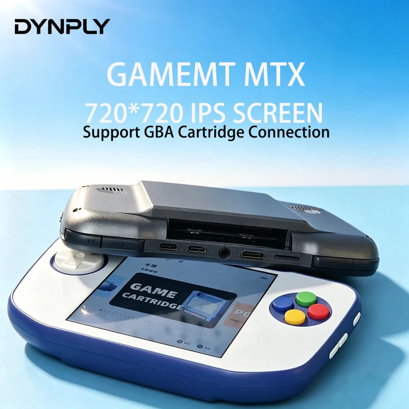 GameMT MTX Retro Handheld Game Console - GBA Cartridge Support, HDMI TV Output & Portable Open-Source Arcade System