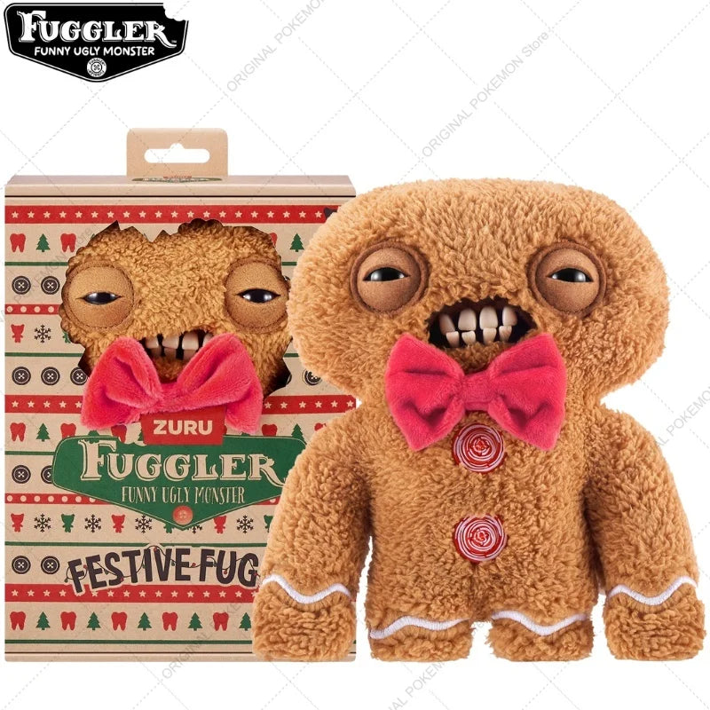 Original Fuggler Ugly Teeth Monsters Plush Toys – Butt Ugly Pets Snowman & Reindeer Dolls for Christmas & Kids Gifts