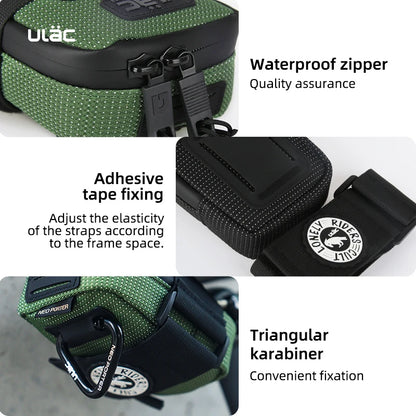 ULAC 0.5L Waterproof Bicycle Saddle Bag — Mini Shockproof MTB Seatpost Rear Pack Tail Pouch