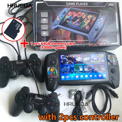 7.0" Retro Handheld Game Console - Dual Joysticks Classic Gaming Player for PS1, GBA, NES & FC Games
