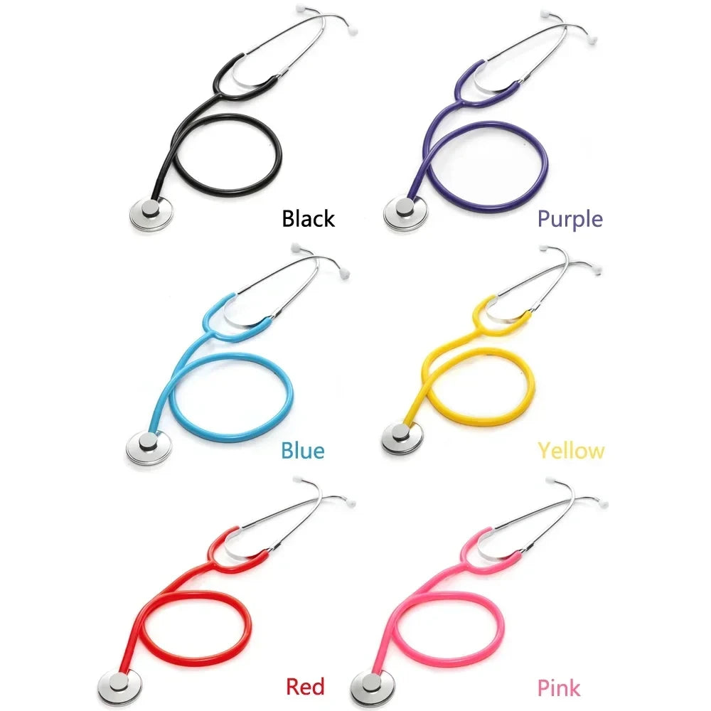 Portable Single Head Stethoscope — Professional Cardiology Medical Device for Doctors, Nurses, Students, and Vets