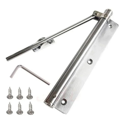 Adjustable Door Closer - Aluminum Alloy Automatic Spring Soft Close, Fire-Proof Heavy Duty Hardware