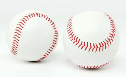 Baseball No. 9 Softball Hardball Training Balls – Handmade White Safety Kid Baseballs for Men's Practice & Team Games