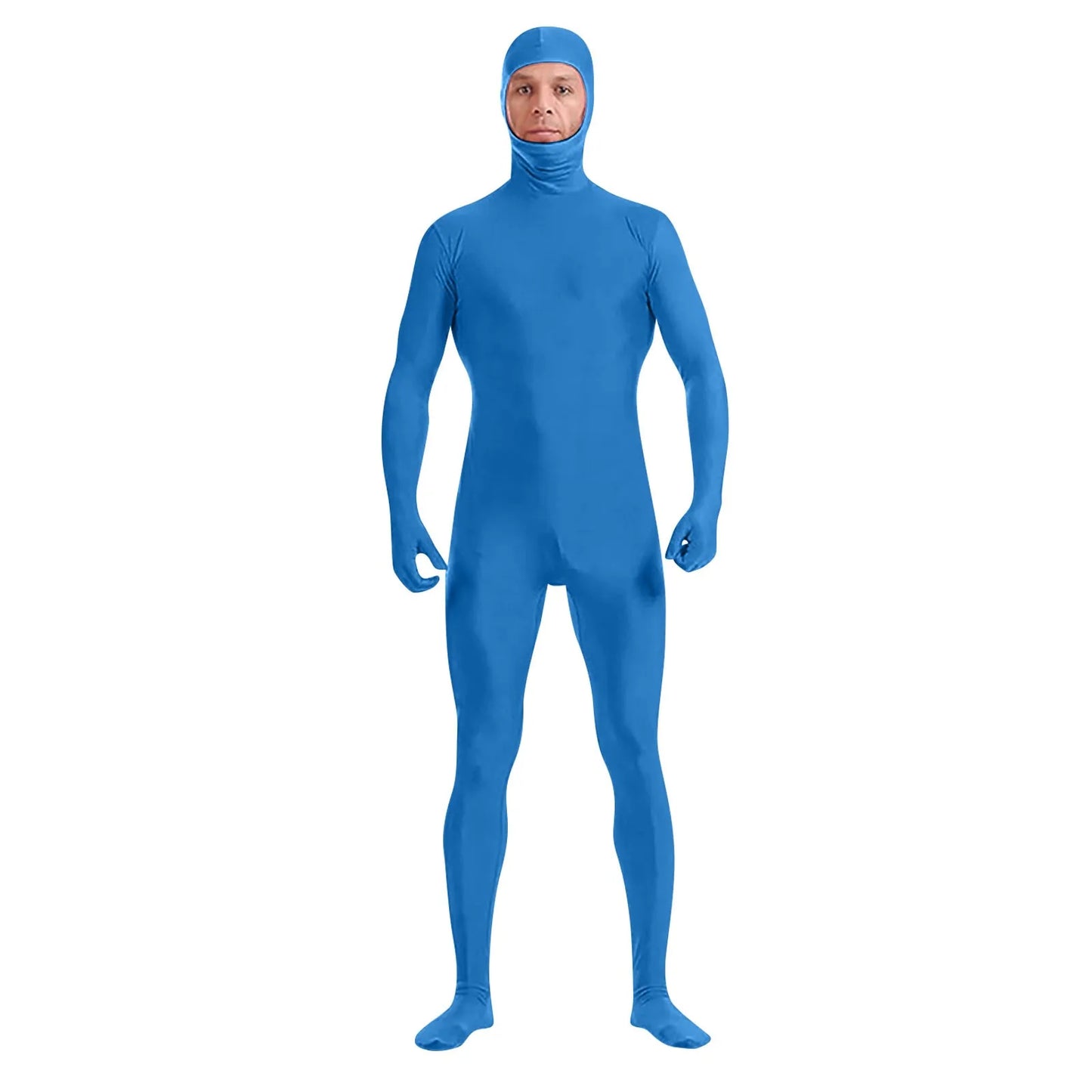Full Body Zentai Suit for Men – Halloween Second Skin Tight Spandex Nylon Bodysuit Cosplay Costume