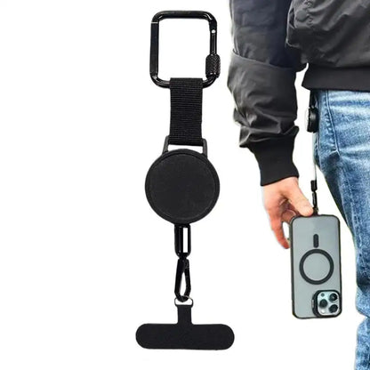 Retractable Anti-Theft Phone Holder — Cellphone Lanyard Strap with Belt Clip, Smartphone Safety Tether for Travel