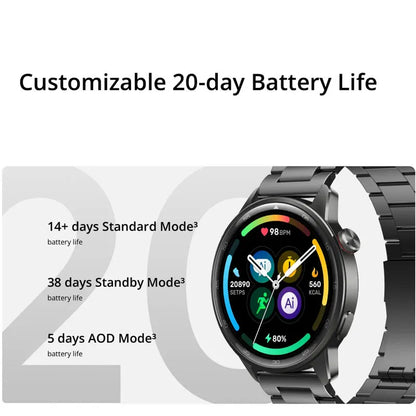 Global Version realme Watch S2 – 1.43'' AMOLED Smartwatch, 20-Day Battery, AI Engine, IP68 Waterproof