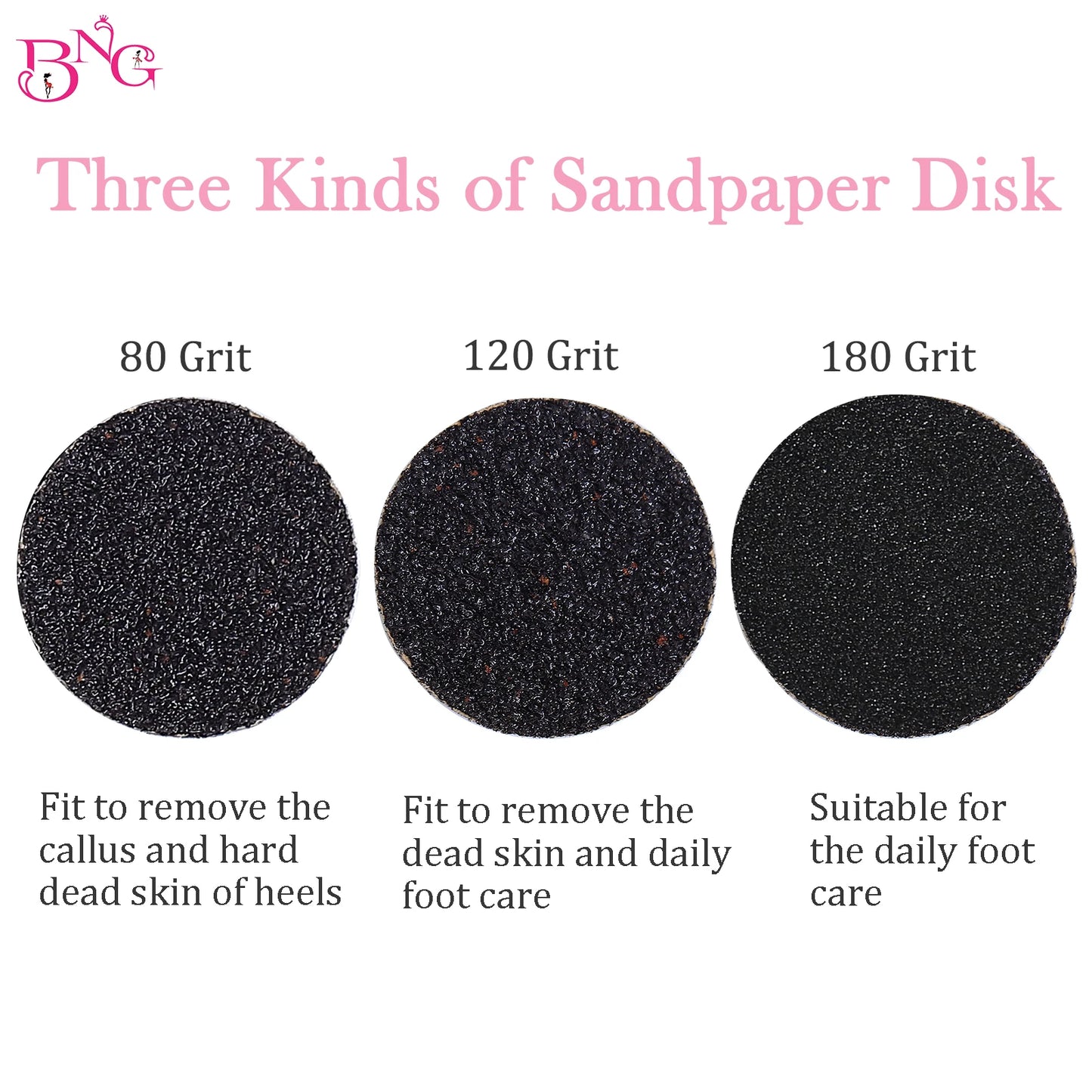 Foot Dead Skin Sandpaper Smart Wheel Pedicure Disc | Replaceable Sandpaper for Callus and Cuticle Removal | 25MM Manicure Tool