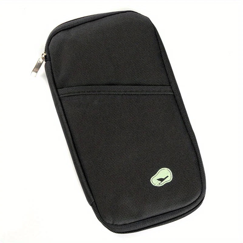 Travel Wallet & Organizer — Passport, Credit Card, Cash, and Document Holder Multifunction Purse Clutch Storage Bag