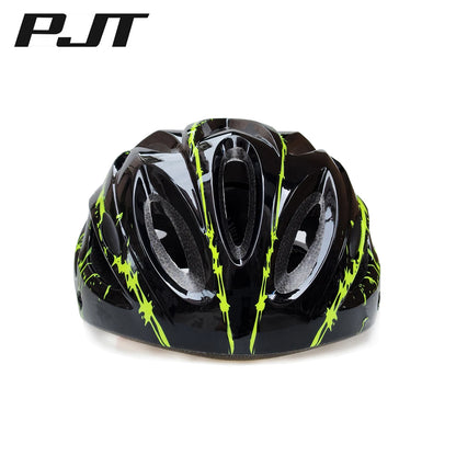 PJT 4-in-1 Lightweight Cycling Helmet - 18 Breathable Holes, Detachable Sun Visor & Goggles for Adults, Road & MTB Bike Helmet